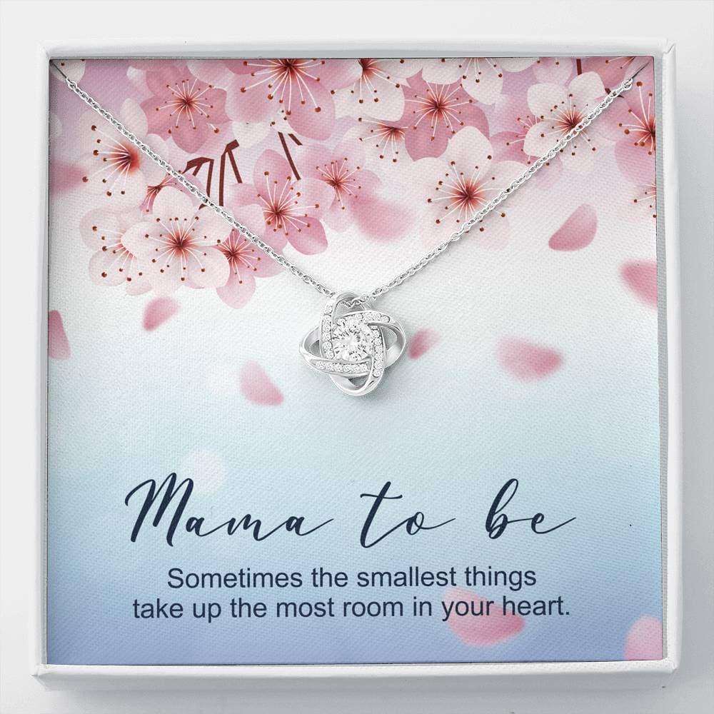 Mommy Necklace, Mama To Be The Smallest Things Love Knot Necklace Gifts For Mom To Be (Future Mom) Rakva