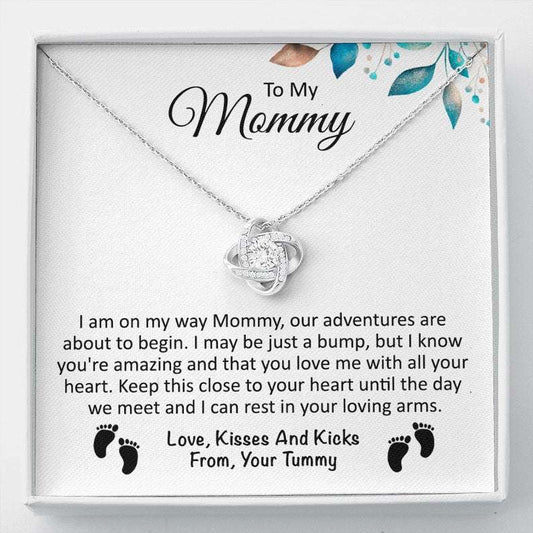 Mommy Necklace, Mommy To Be Gift From Bump, New Mom Necklace, Gift From Baby Bump, Mom To Be, Mother’S Day Necklace For Expecting Mom, Pregnant Wife Gifts For Mom To Be (Future Mom) Rakva