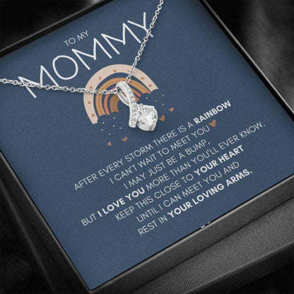 Mommy Necklace, Mothers Day Necklace Mommy To Be Rainbow Baby Necklace Gifts For Mom To Be (Future Mom) Rakva