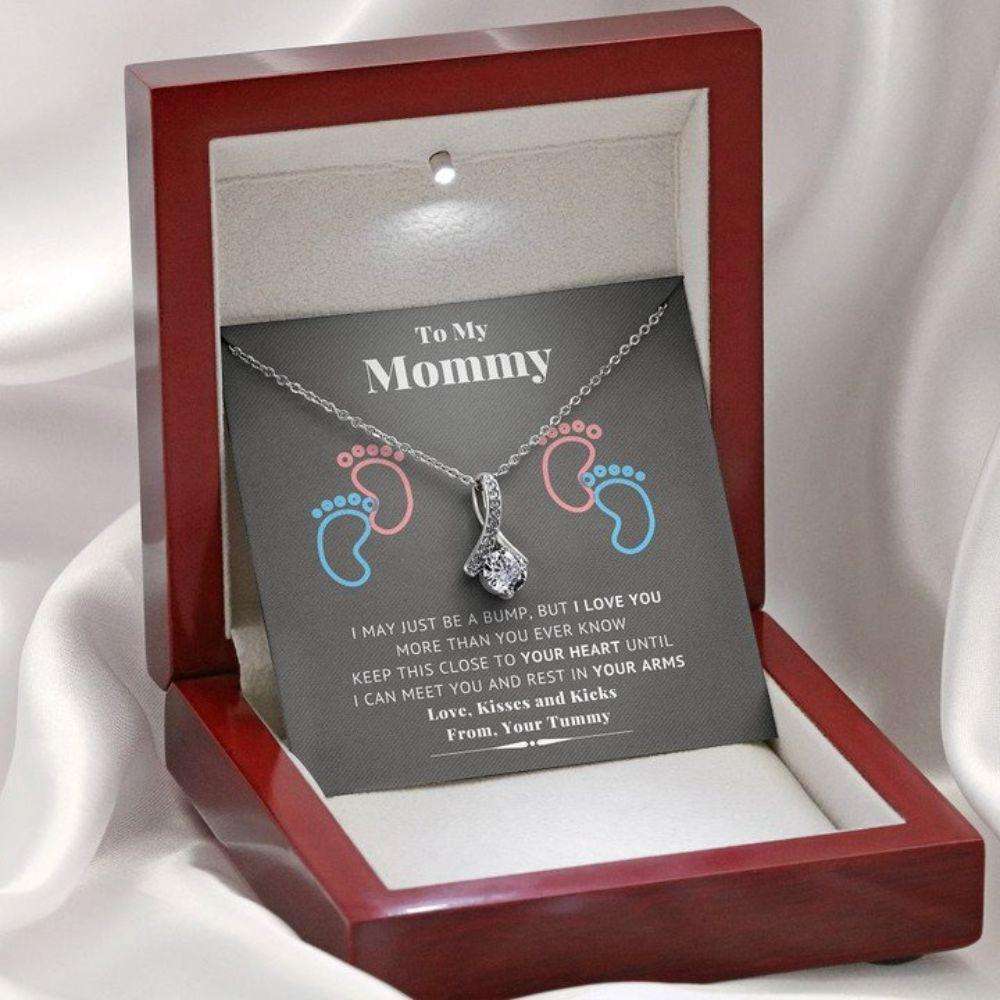 Mommy Necklace, Mothers Day Necklace New Mommy Necklace, Gift For New Mom, First Time Mom Gifts For Mom To Be (Future Mom) Rakva