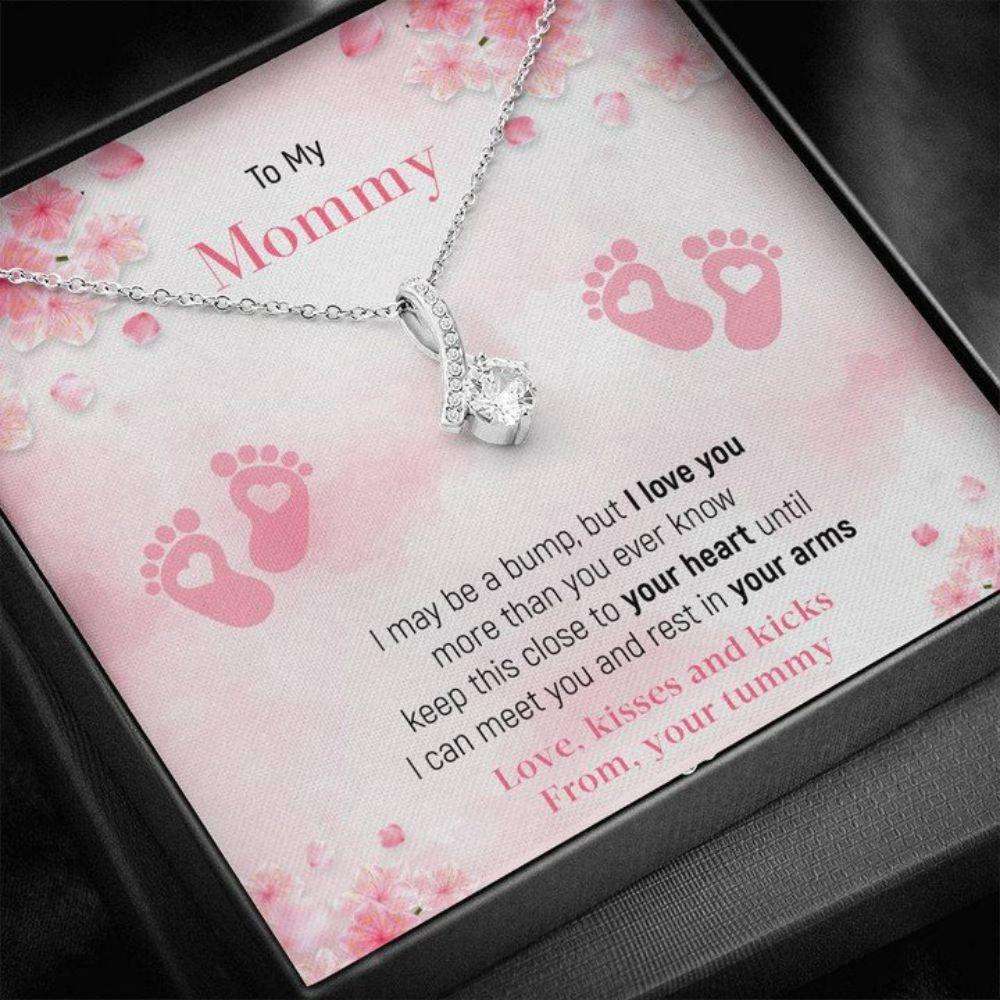 Mommy Necklace, Mothers Day Necklace To My Mommy Necklace, Gift For Mom To Be, First Tiem Mom Gifts For Mom To Be (Future Mom) Rakva