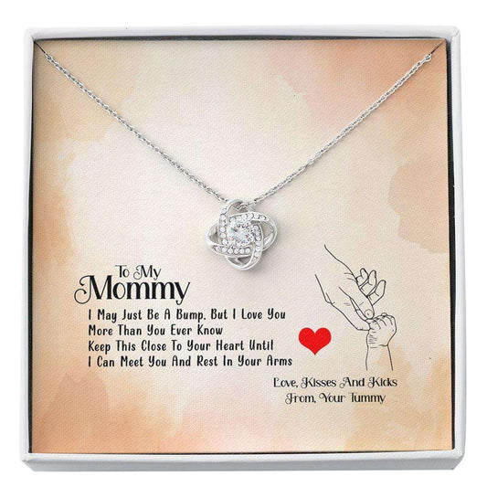 Mommy Necklace, New Mom Necklace, Baby Shower, Push Gift For First Time Mom Gift, Pregnancy Custom Necklace Gifts For Mom To Be (Future Mom) Rakva