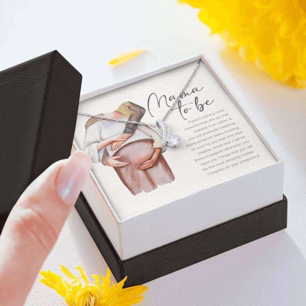 Mommy Necklace, Pregnancy Gift: Gift For Expecting Moms, Mama To Be Necklace, Mom To Be, Pregnant Woman Necklace Rakva