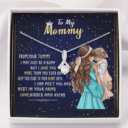 Mommy Necklace, Rest In Your Arms Alluring Beauty Necklace Gift For Mom Gifts For Mom To Be (Future Mom) Rakva