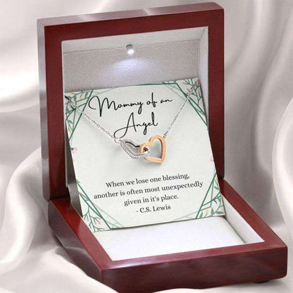 Mommy Of An Angel Necklace, Miscarriage Gift Basket For Loss Of Baby, Sympathy, Infant Loss Necklace Rakva