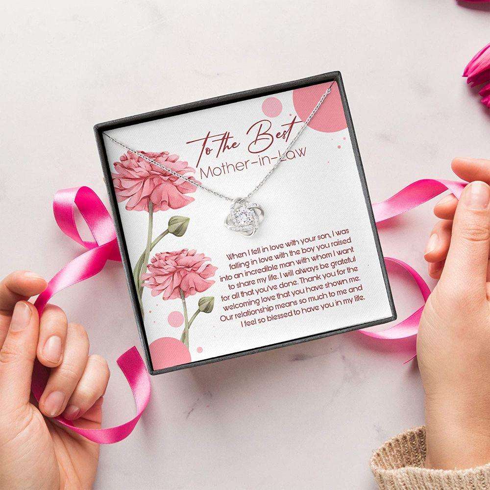 Mother In Law Necklace Gift “ Best Mother-In-Law Mothers Day Gifts for Mother (Mom) Rakva