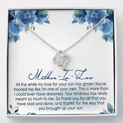 Mother-In-Law Necklace Gift “ Thank You Mother Of The Groom Gifts for Mother (Mom) Rakva
