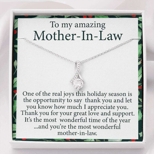 Mother-In-Law Necklace, Mother In Law Gift Necklace: Present, Xmas Gift For Mother In Law, Husband’S Mom Necklace Gifts for Daughter-In-Law Rakva