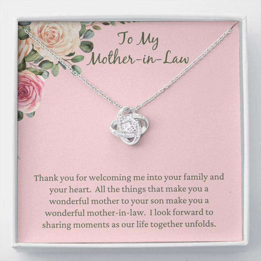 Mother-In-Law Necklace, Mother Of Groom Necklace Gift From Bride, Gift For Bonus Mom, Mother In Law Gifts for Mother (Mom) Rakva