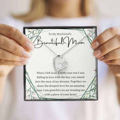 Mother-In-Law Necklace, Necklace Gift For Boyfriend’S Mom, To My Boyfriends Mom Gift, Future Mother-In-Law Gifts for Mother (Mom) Rakva