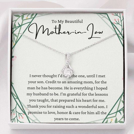 Mother-In-Law Necklace, To My Beautiful Mother-In-Law Necklace, Gift From Daughter-In-Law, Birthday Gift Gifts For Daughter Rakva