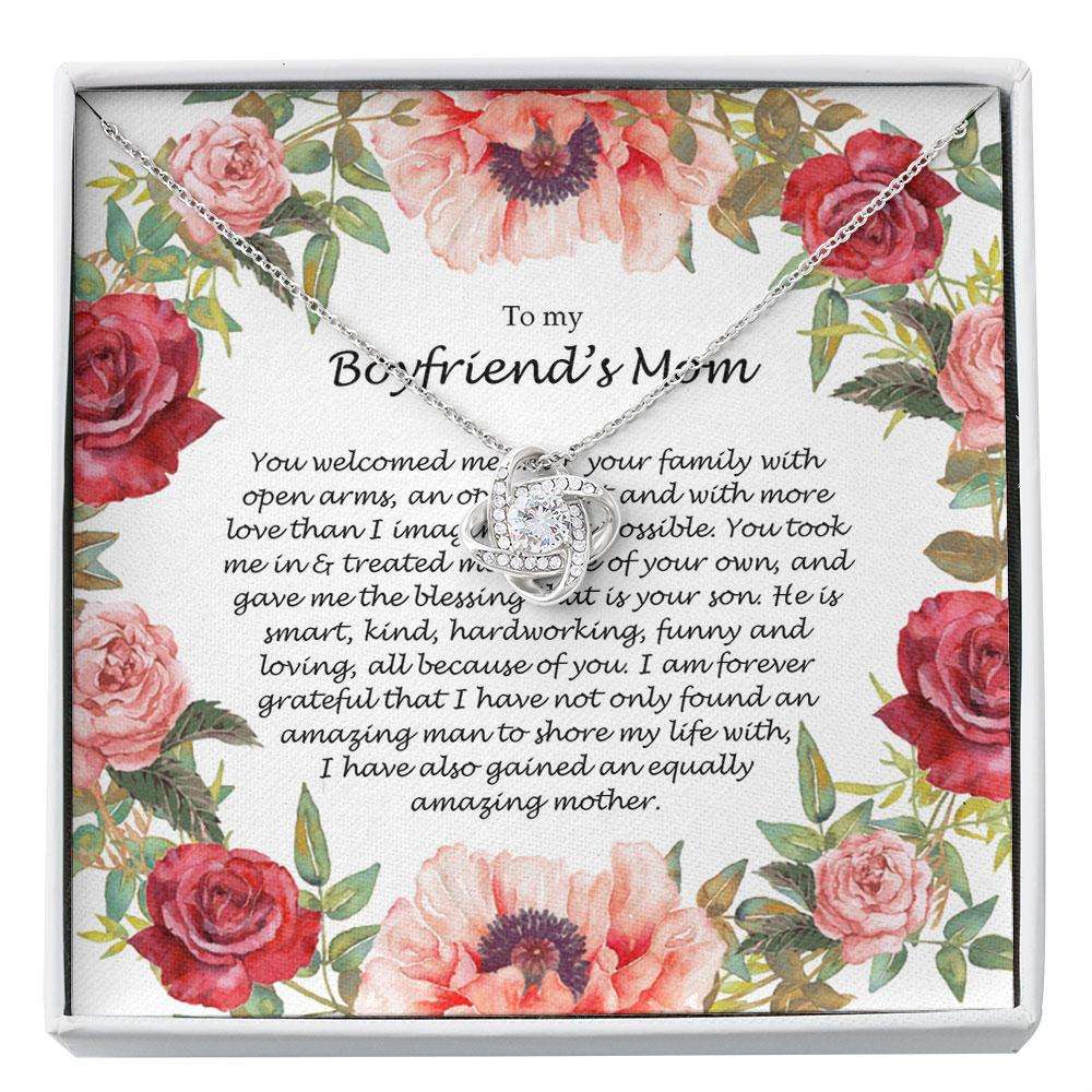 Mother-In-Law Necklace, To My Boyfriend'S Mom Necklace, Happy