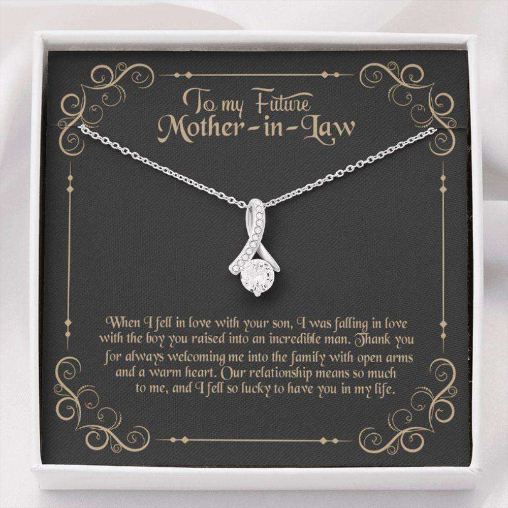 Mother-In-Law Necklace, To My Future Mother-In-Law Necklace, Gift For Mother-In-Law Thank You Gifts for Mother (Mom) Rakva