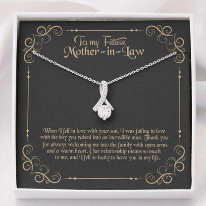 Mother-In-Law Necklace, To My Future Mother-In-Law Necklace, Gift For Mother-In-Law Thank You Gifts for Mother (Mom) Rakva