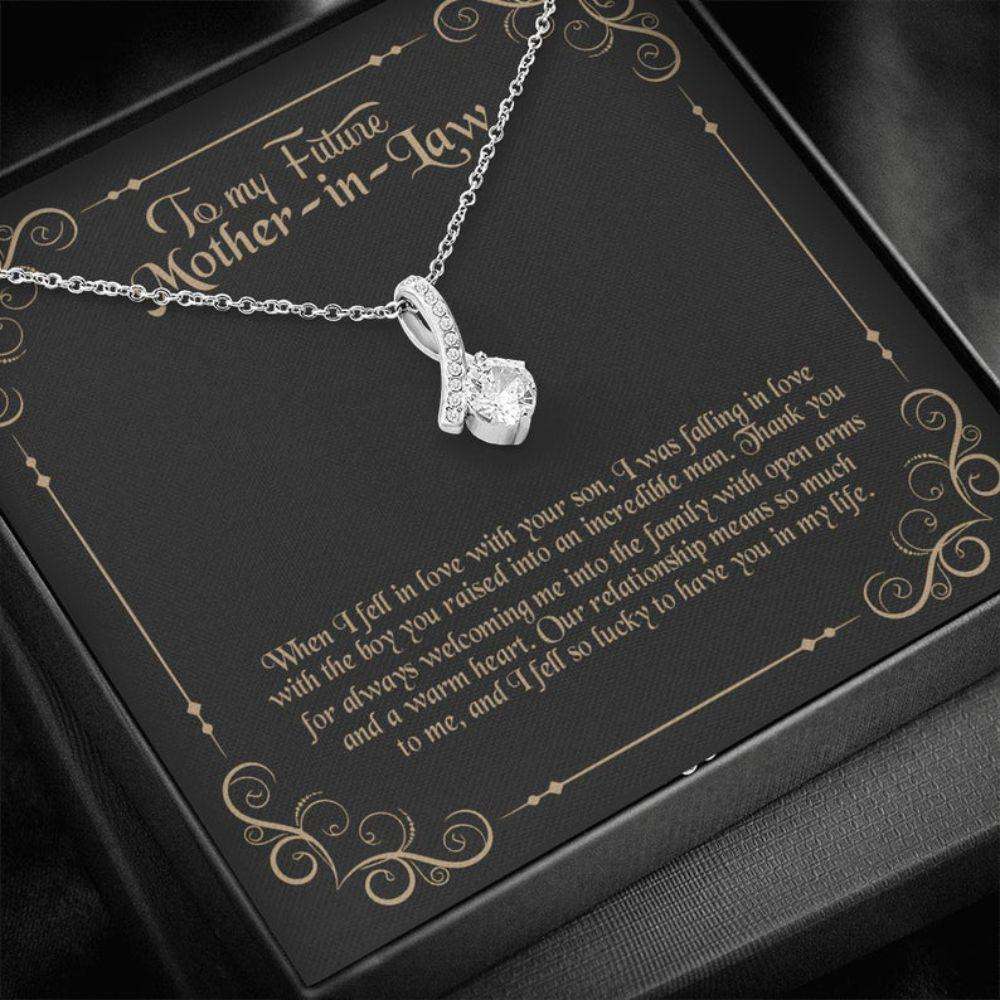 Mother-In-Law Necklace, To My Future Mother-In-Law Necklace, Gift For Mother-In-Law Thank You Gifts for Mother (Mom) Rakva