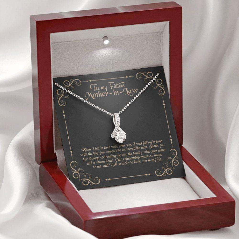 Mother-In-Law Necklace, To My Future Mother-In-Law Necklace, Gift For Mother-In-Law Thank You Gifts for Mother (Mom) Rakva