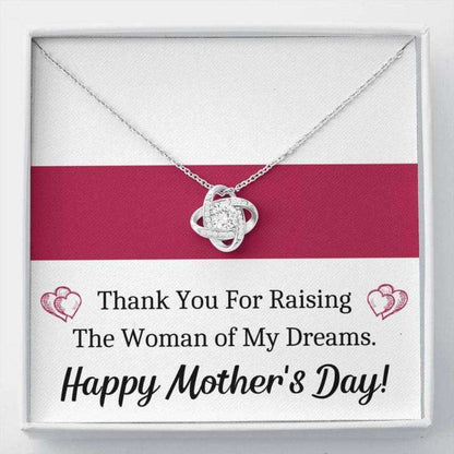 Mother-In-Law Necklace, To My Future Mother In Law Woman Of My Dreams Love Knot Necklace Gift Gifts for Mother (Mom) Rakva