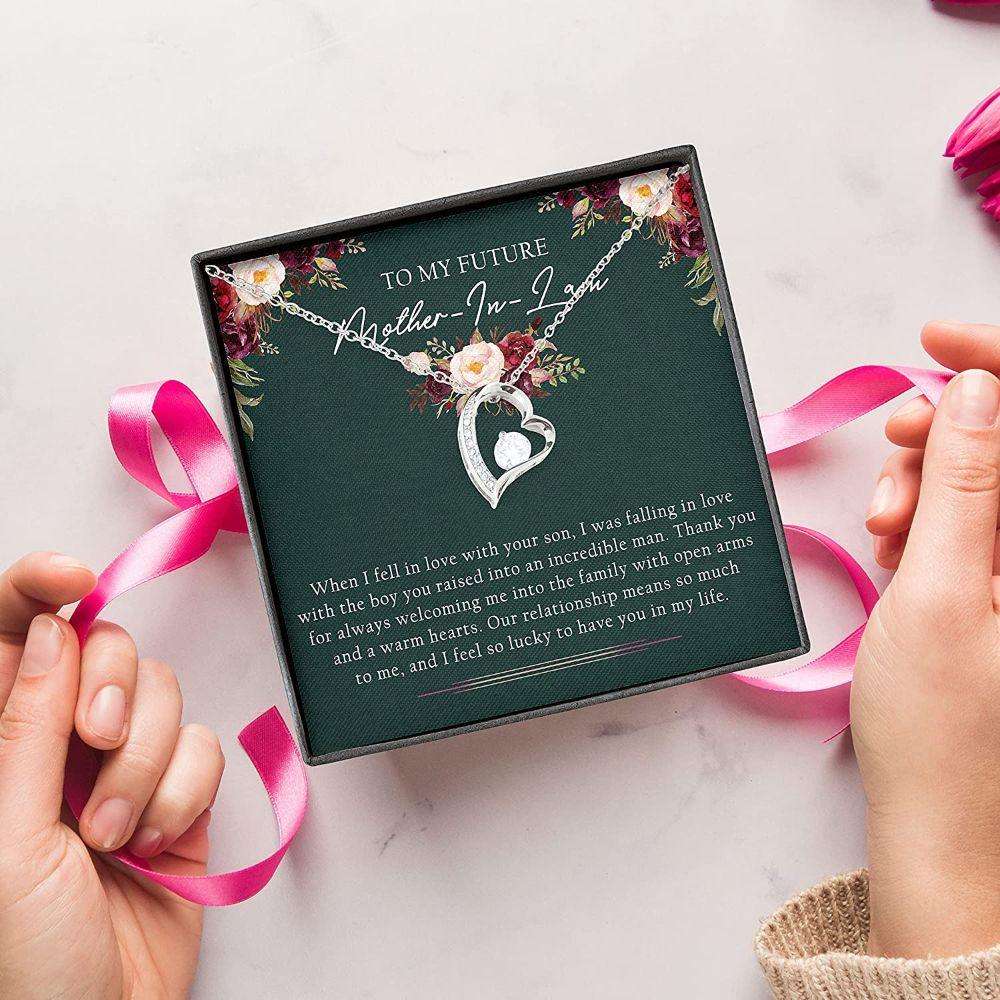 Mother-In-Law Necklace, To My Fututure Mother-In-Law Necklace “ Mothers Day Necklace Gift Gifts for Mother (Mom) Rakva