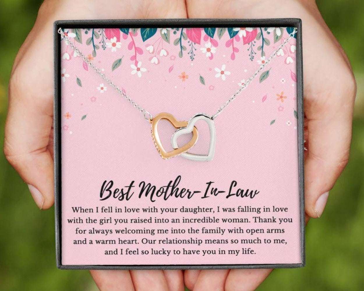 Mother-In-Law Necklace, To My Mother-In-Law Necklace, Mother Of The Groom Wedding Gift, Mothers Day Gifts for Mother (Mom) Rakva