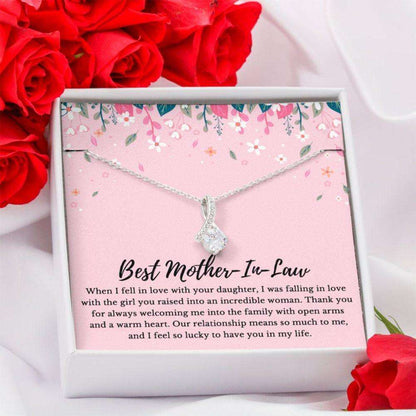 Mother-In-Law Necklace, To My Mother-In-Law Necklace, Mother Of The Groom Wedding Gift, Mothers Day Gifts for Mother (Mom) Rakva