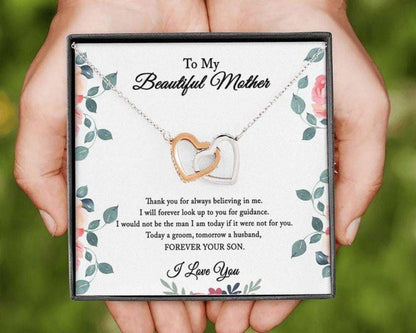 Mother-In-Law Necklace, To My Mother Of The Groom Necklace, Mother Wedding Gift From Son Gifts for Mother (Mom) Rakva