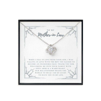 Mother-In-Law Necklace,To My Mother-In-Law, Gift For Mother-In-Law, To My Mom-In-Law Necklace Gifts for Mother (Mom) Rakva