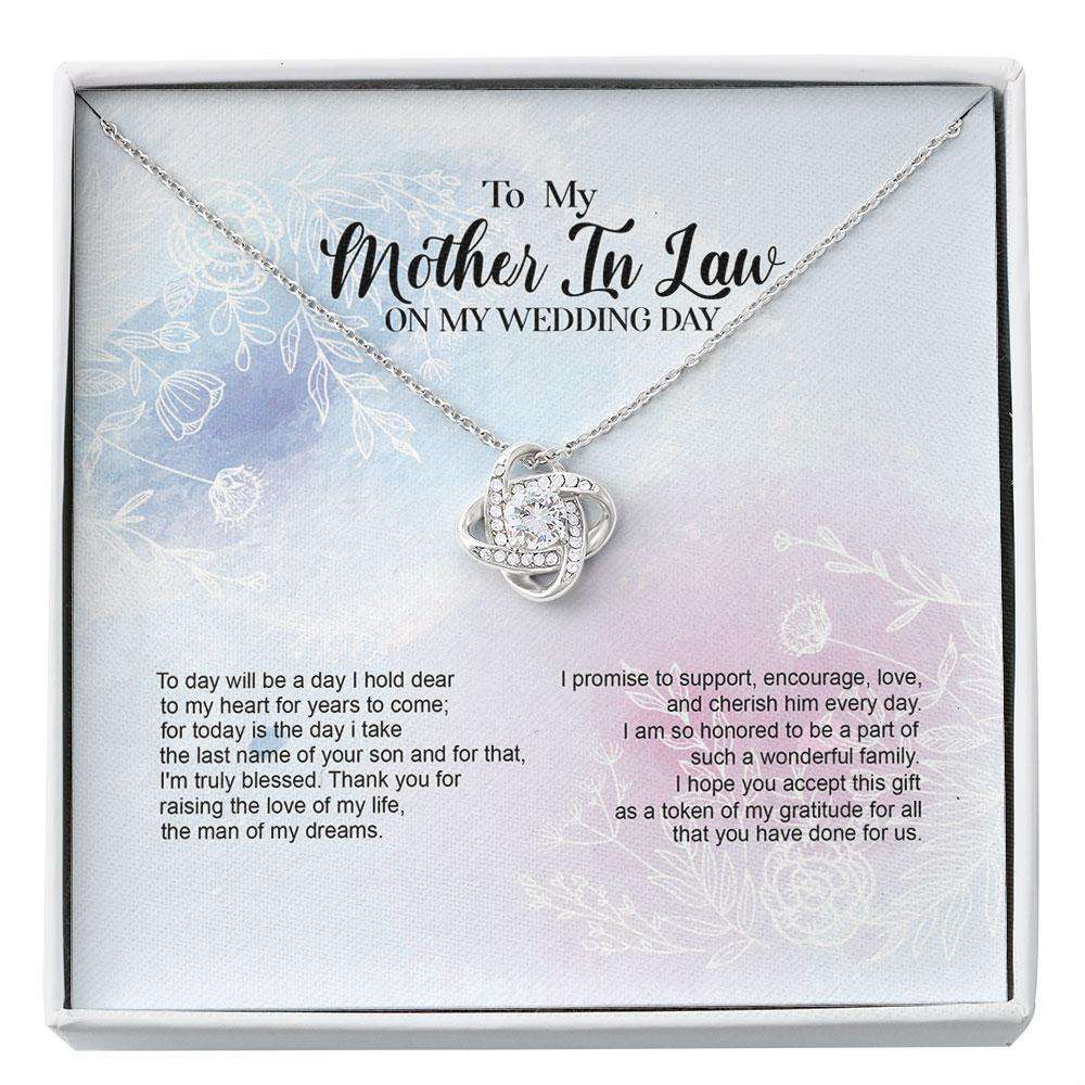 Mother Of The Groom Necklace Gift From Bride, Wedding Gift For Mother In Law, Bridal Party Gifts, Wedding Gift Custom Necklace Rakva