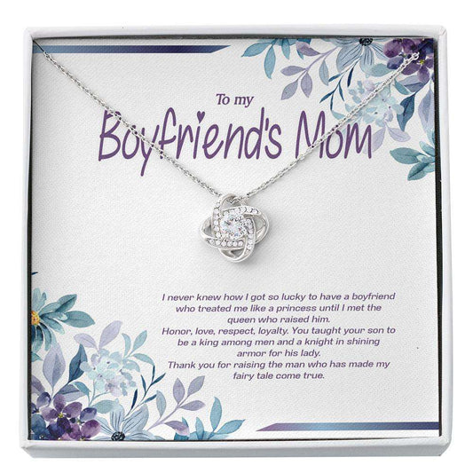 Mother Of The Groom Necklace, Gift To My Boyfriend’S Mom Necklace With Gift Box, Boyfriends Mom Birthday Custom Necklace Rakva
