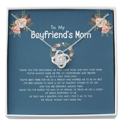Mother Of The Groom Necklace, Gift To My Boyfriend’S Mom Necklace With Message Card Box Gift Custom Necklace Rakva