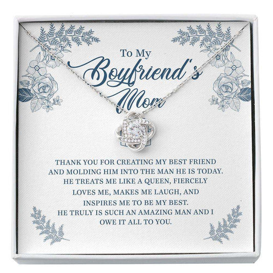 Mother Of The Groom Necklace, Gift To My Boyfriend’S Mom Necklace With Message Card Box Gift Custom Necklace Rakva