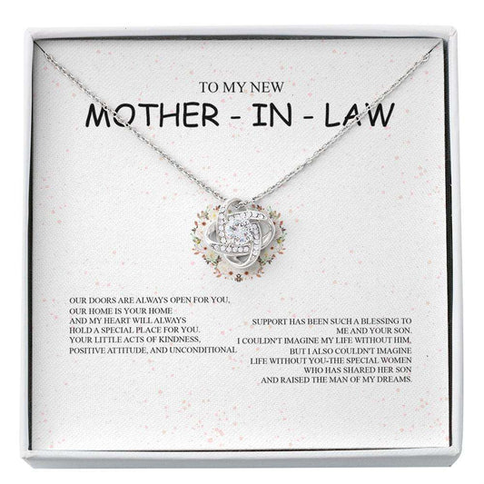 Mother Of The Groom Necklace, New Mother In Law Gift From Bride, Mother In Law Wedding Gif Custom Necklace Rakva