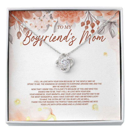 Mother Of The Groom Necklace, To My Boyfriend’S Mom Gifts Necklace, Gift For Boyfriend’S Mom Mother’S Day, Boyfriends Mom Birthday Custom Necklace Rakva
