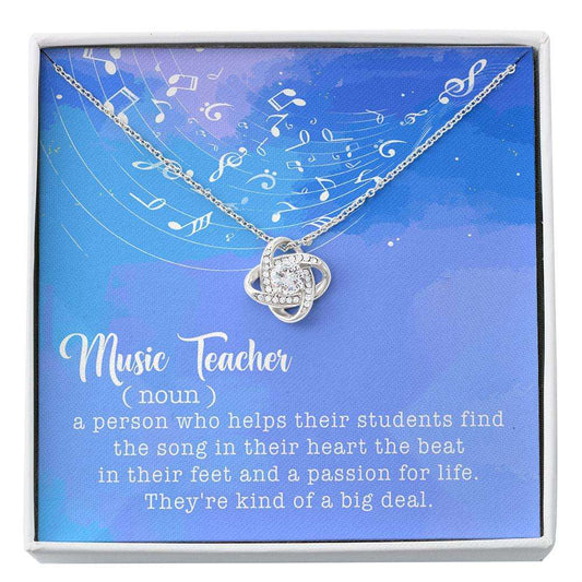 Music Teacher Gift, Music Teacher Definition Necklace, Music Lovers Gift, Teacher Retirement Gift Necklace Music Custom Necklace Rakva