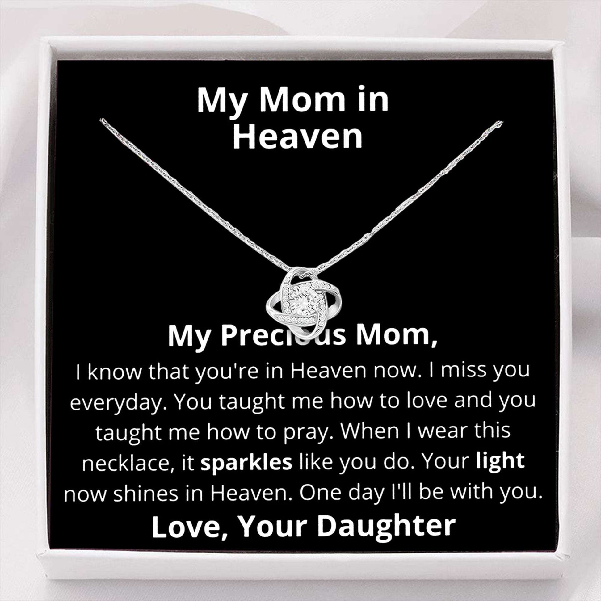My Mom In Heaven Necklace “ Remembering Mom In Heaven On Mother’S Day Rakva