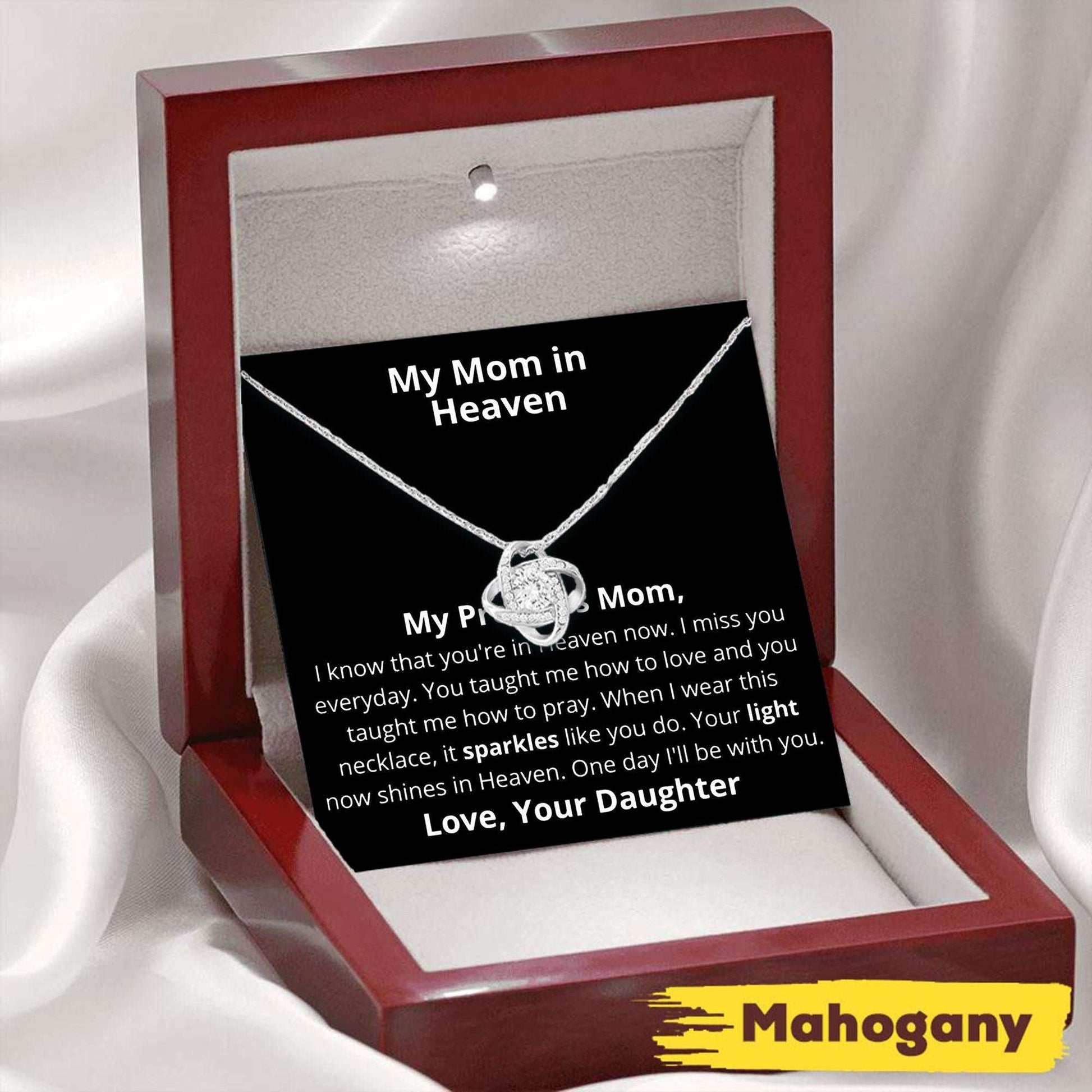 My Mom In Heaven Necklace “ Remembering Mom In Heaven On Mother’S Day Rakva