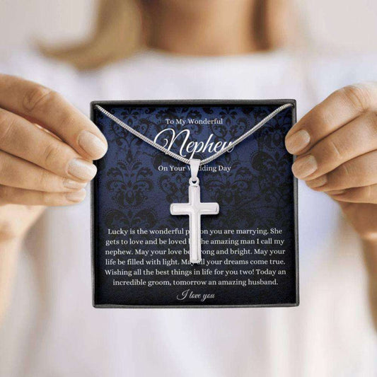 Nephew Necklace, Nephew Wedding Day Gift, To Groom Necklace Gift From Aunt And Uncle, Groom Gift From Uncle Rakva