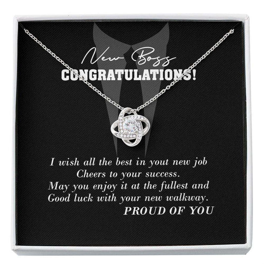 New Boss Necklace Gift, Necklace Gift For New Boss, Necklace For Lady Boss, Congratulations New Job For Her, Girl Promotion Gifts Custom Necklace Rakva