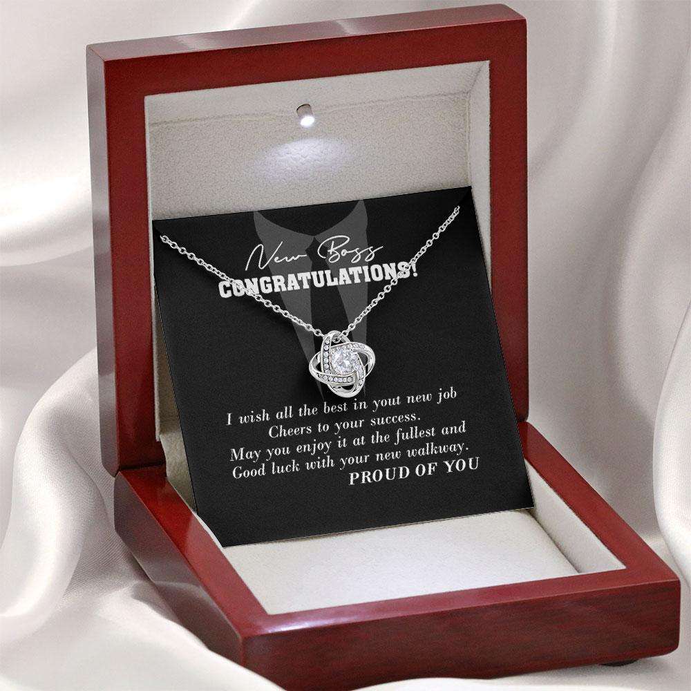 New Boss Necklace Gift, Necklace Gift For New Boss, Necklace For Lady Boss, Congratulations New Job For Her, Girl Promotion Gifts Custom Necklace Rakva