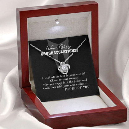New Boss Necklace Gift, Necklace Gift For New Boss, Necklace For Lady Boss, Congratulations New Job For Her, Girl Promotion Gifts Custom Necklace Rakva