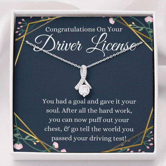 New Driver Necklace Gift, Drive Safe First Time Driver Present Drivers License Gift Necklace Rakva