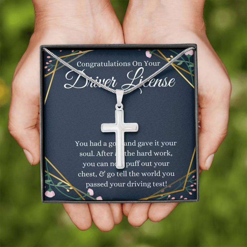 New Driver Necklace Gift, Drive Safe First Time Driver Present Drivers License Gift Rakva