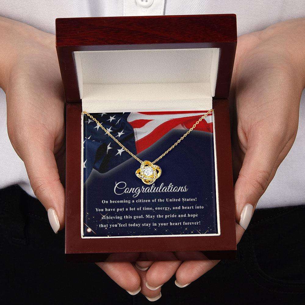 New Us Citizen Gift, Beautiful Necklace, American Naturalization Ceremony Gift, American Immigrant Citizenship Gift, Gift For Her Custom Necklace Rakva