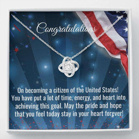 New Us Citizen Gift, Necklace, American Naturalization Ceremony Gift, American Immigrant Citizenship Gift Rakva
