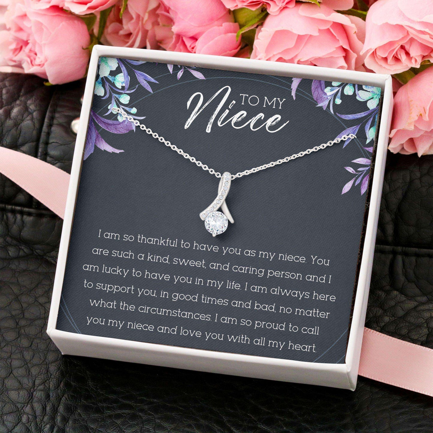 Niece Necklace, Alluring Beauty Necklace “ To My Niece Necklace Gifts Gifts for Niece Rakva