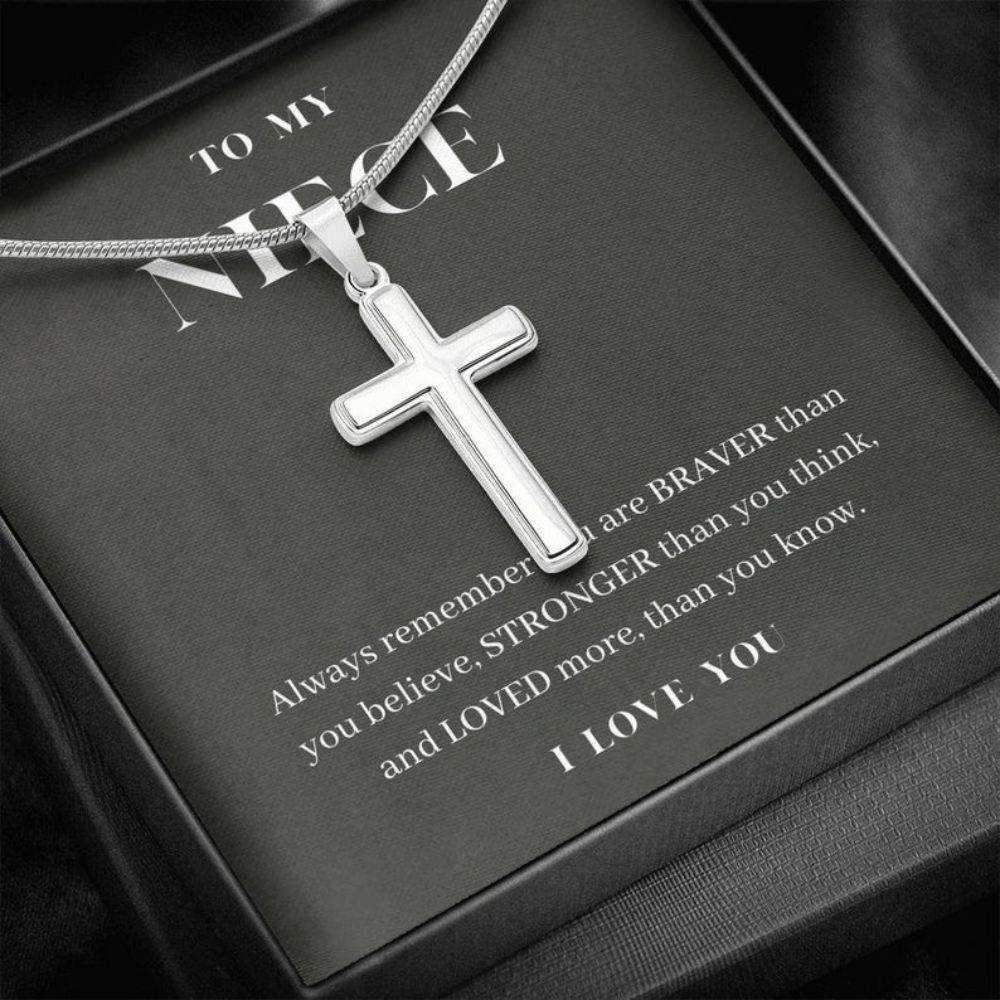 Niece Necklace, To My Niece Necklace, Always Remember You Are Loved, Gift For Niece, Present From Aunt Gifts For Goddaughter / Godson Necklace Rakva