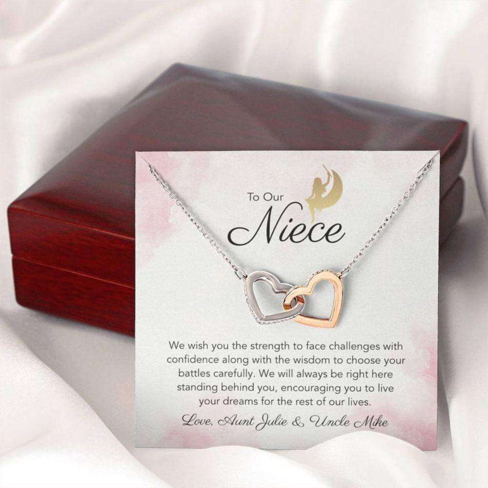 Niece Necklace, To Our Niece Necklace, Aunt Niece Necklace, Niece Birthday Gift, Graduation Gift Gifts For Goddaughter / Godson Necklace Rakva