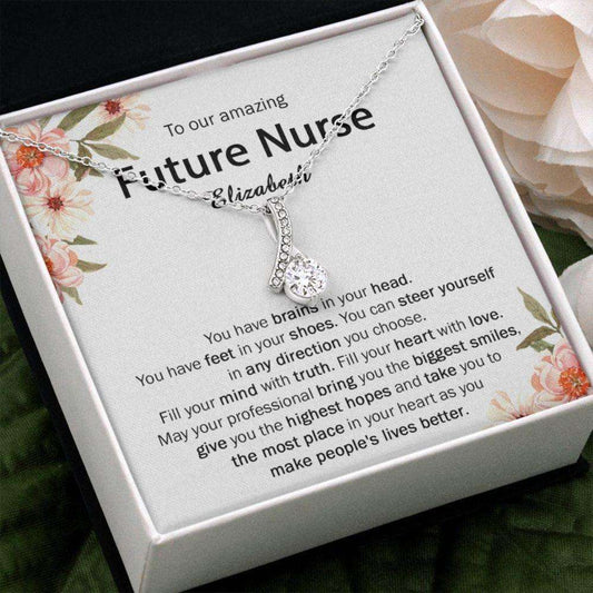 Nurse Necklace, Nurse Graduation Gift, Future Nurse Necklace Gift, Best Graduation Gift For Nurse From Mom/Dad, Nurse Grad Gift, New Nurse Gift Girl Rakva