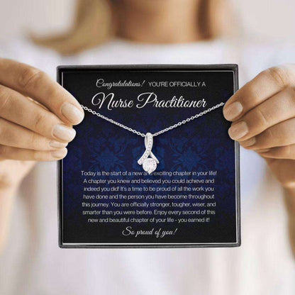 Nurse Practitioner Graduation Necklace Gift, Gift For Nurse Practitioner Necklace Rakva