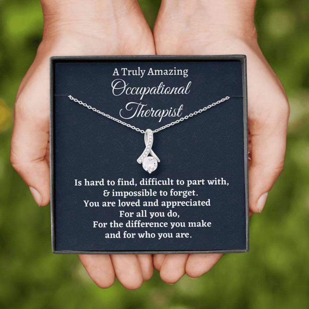 Occupational Therapist Necklace Gift, Appreciation Gift For An Occupational Therapist, Beautiful Necklace, Co-Worker Gift Rakva