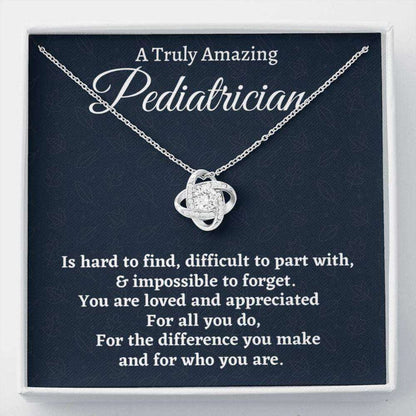 Pediatrician Necklace Gift, Appreciation Gift For A Pediatrician, Love Knot Necklace, Pediatrician Gift Rakva